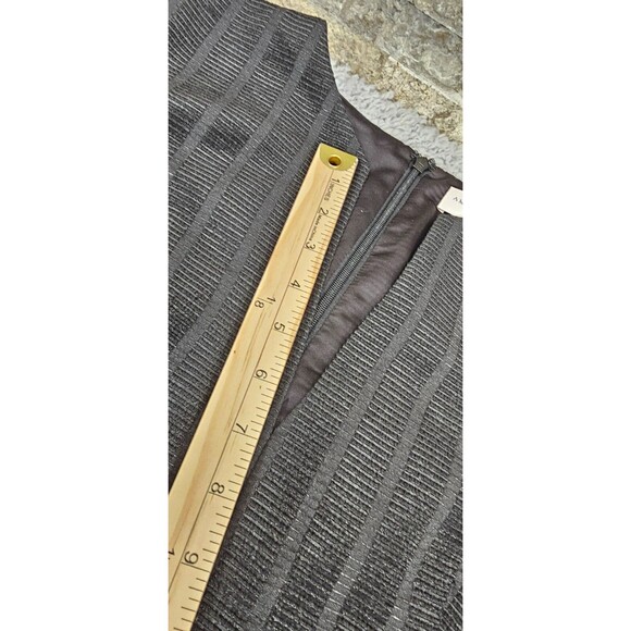 NWT Amanda Wakeley Womens Midi Dress Pleated Textured Black Old Money Rare US 10 - Picture 15 of 15